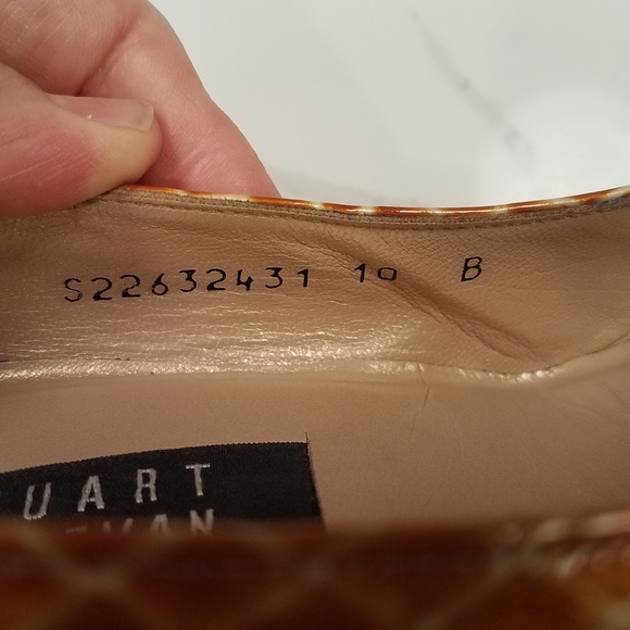 Vintage Stuart Weitzman Yellow Leather Heels Size 10 - Picture 11 of 13